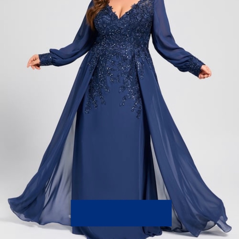 JJ’s House Floor Length Chiffon Dress Size 16